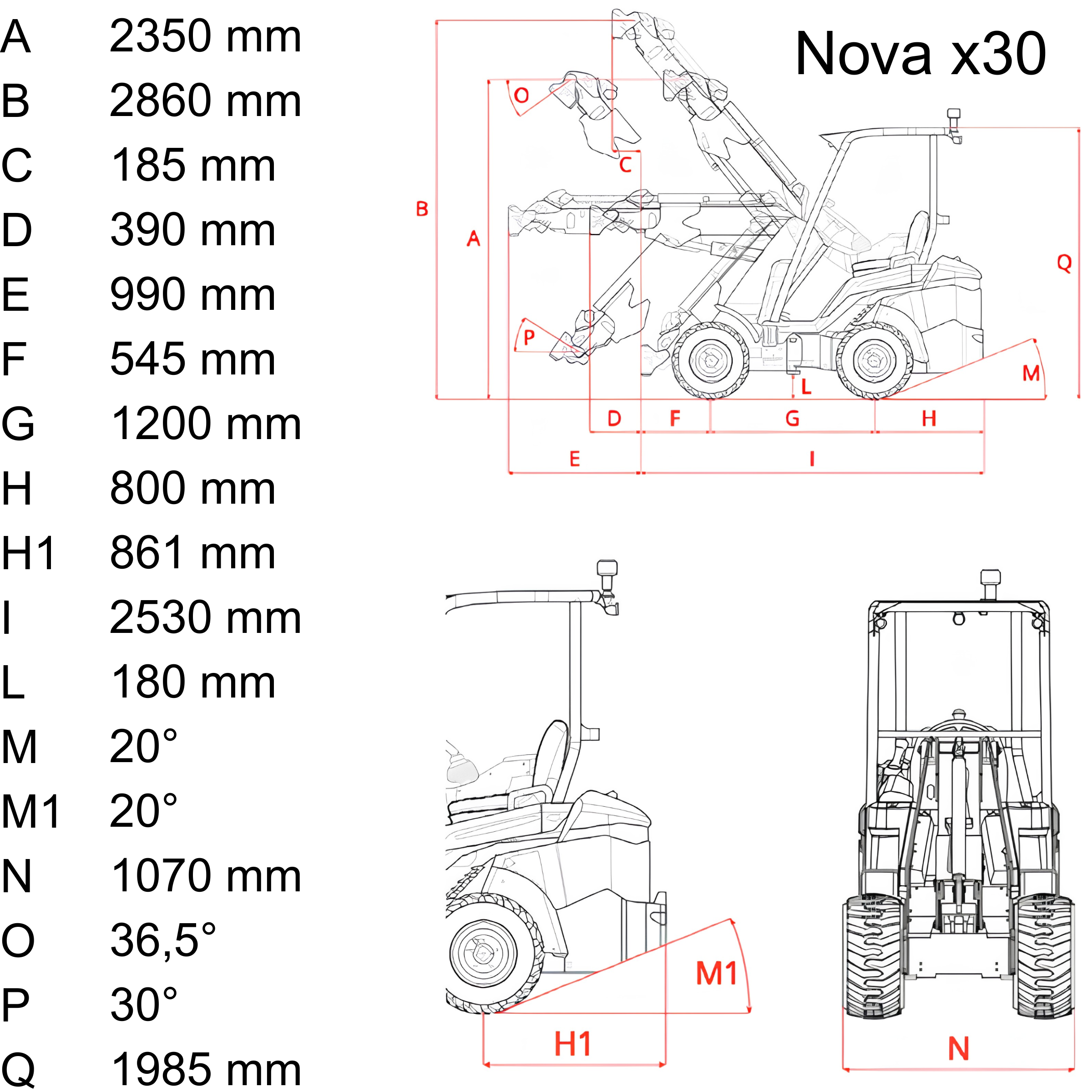 Ładowarka przegubowa teleskopowa Neomach Nova x30 - obrazek 6